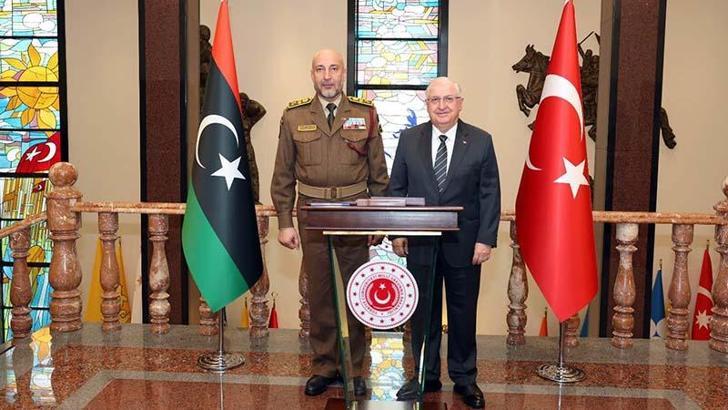 Bakan Güler, Libya Genelkurmay Başkanı Al Haddad'ı kabul etti