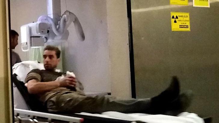 Sunta keserken elini makineye kaptıran işçinin parmağı koptu