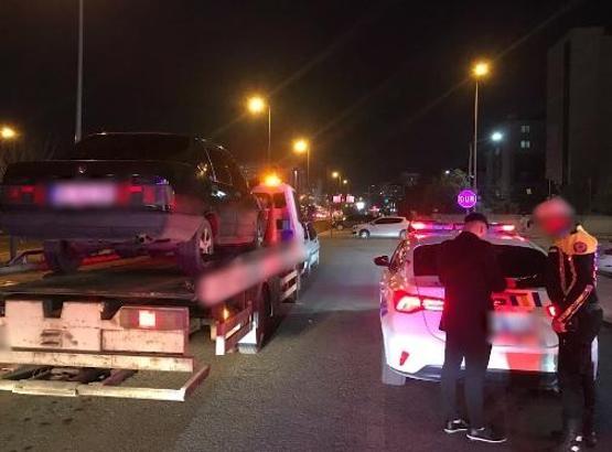 Kayseri'de otomobiliyle drift atan sürücüye 46 bin TL ceza