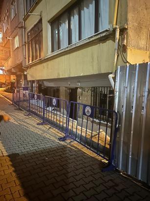 Kağıthane Belediyesi: Çağlayan'daki hasarlı bina, müdahale ile kontrol altına alındı