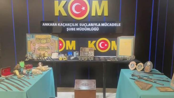 Tarihi eser kaçakçılığı operasyonu; 1,5 milyon TL değerinde 243 eser ele geçirildi