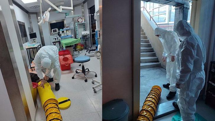 Hastanede karbon filtre patladı, sızan gazı AFAD tahliye etti