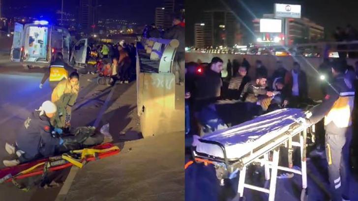 Motosiklet, yayalara çarptı: 1 ölü, 3 yaralı