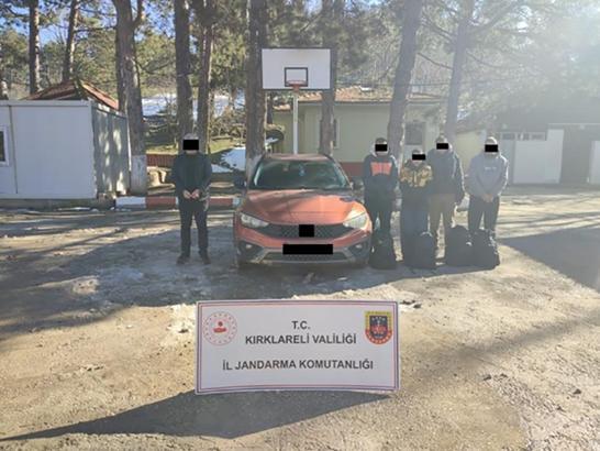 Kırklareli'de 40 kaçak göçmen yakalandı