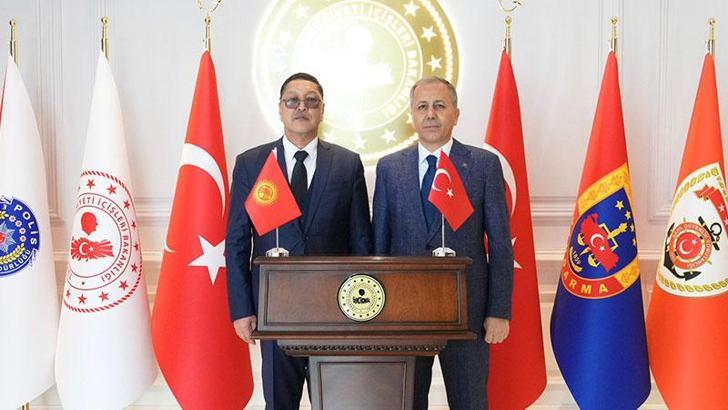 Bakan Yerlikaya, Kırgız Cumhuriyeti Acil Durumlar Bakanı Azhikeev ile görüştü