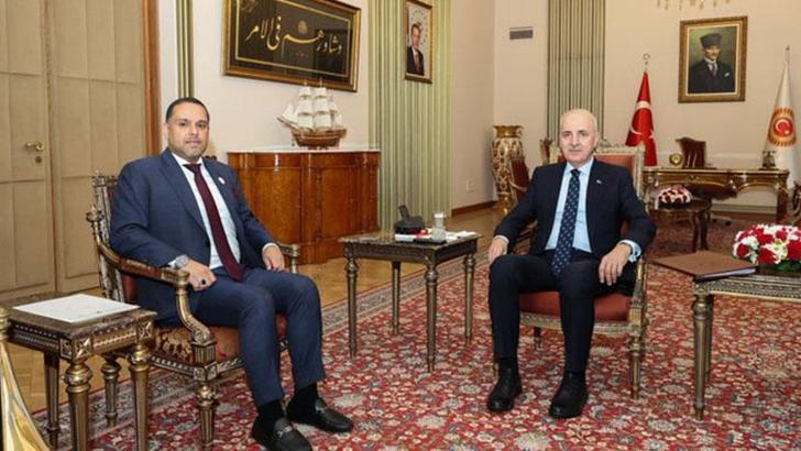 TBMM Başkanı Kurtulmuş, Bahreyn Büyükelçisi Ali Marzooq'u kabul etti