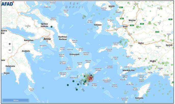 AFAD: Ege Denizi'nde meydana gelen deprem sayısı 400'ün üzerine çıktı