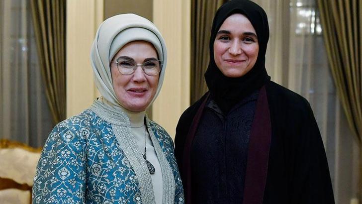 Emine Erdoğan, Suriye Cumhurbaşkanı Şara’nın eşi Latife El Durubi’yi ağırladı