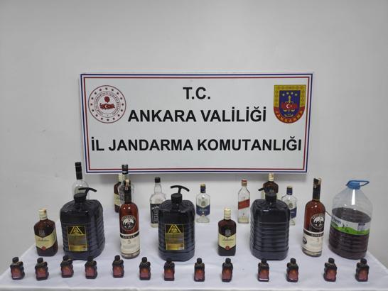 Ankara'da sahte içki satan şüpheli gözaltına alındı