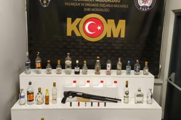 Kayseri'de sahte içki operasyonu: 1 gözaltı