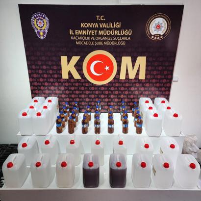 Konya'da kaçak içki operasyonu: 1 kişi gözaltına alındı