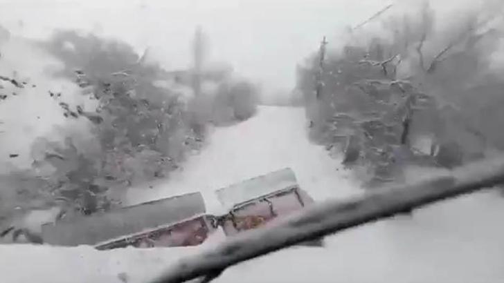 Elazığ'da 17 köy yolu kardan kapandı