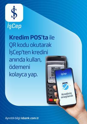 İş Bankası, Kredim POS ile alışveriş anında ödeme çözümü sunduğunu duyurdu