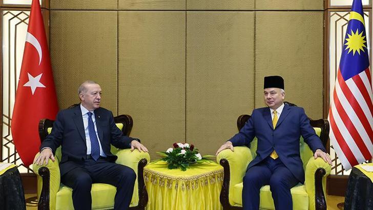 Cumhurbaşkanı Erdoğan, Perak Sultanı Nazrin Şah ile görüştü