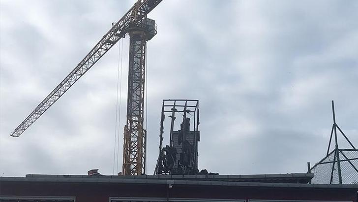 Sarıyer’de baz istasyonunda çıkan yangın söndürüldü