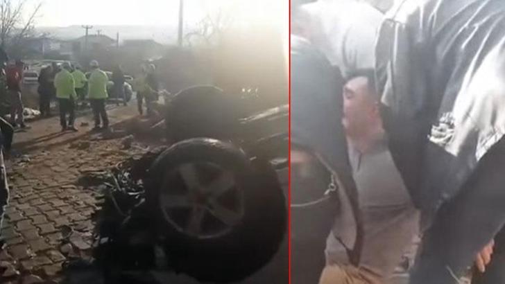 Otomobiliyle evin bahçesine uçan alkollü sürücünün ricası; Ne olur polisi aramayın