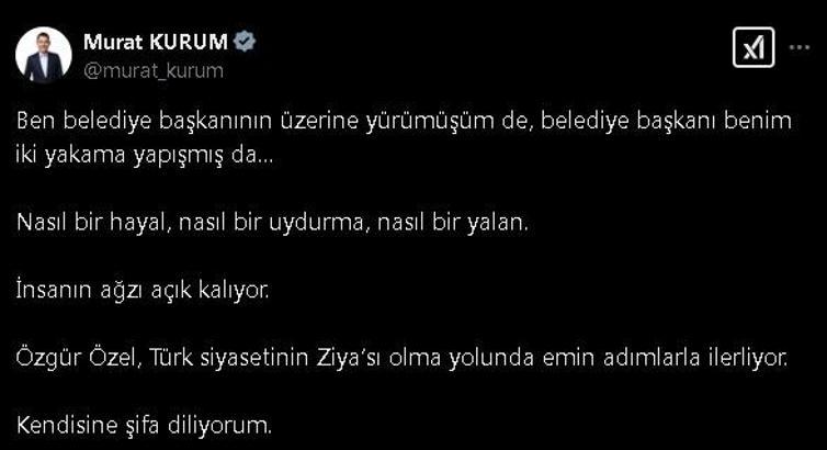 Bakan Kurum'dan Özgür Özel'e videolu yanıt