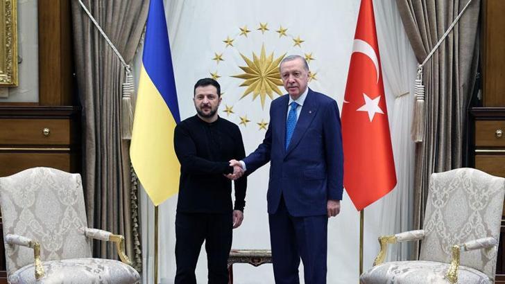 Cumhurbaşkanı Erdoğan, Ukrayna Devlet Başkanı Zelenskiy ile görüştü