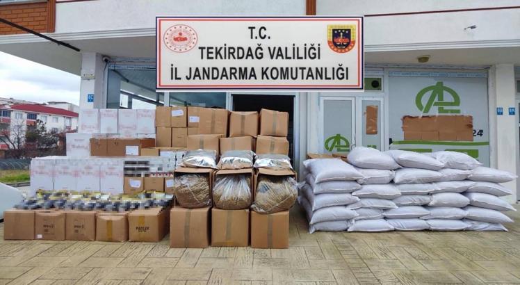 Tekirdağ’da 839 bin 630 makaron ele geçirildi