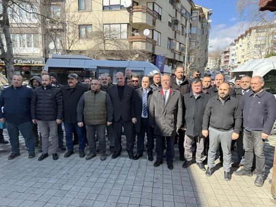 Tekirdağ'da 11 ilçenin şoförler odası başkanları, UKOME kararlarını protesto etti