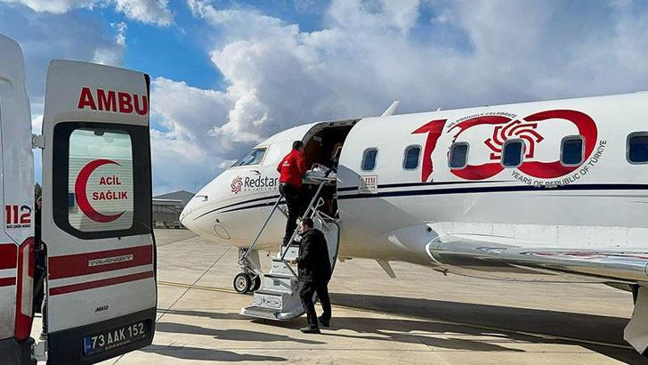 Ambulans uçak, 1,5 yaşındaki bebek için havalandı