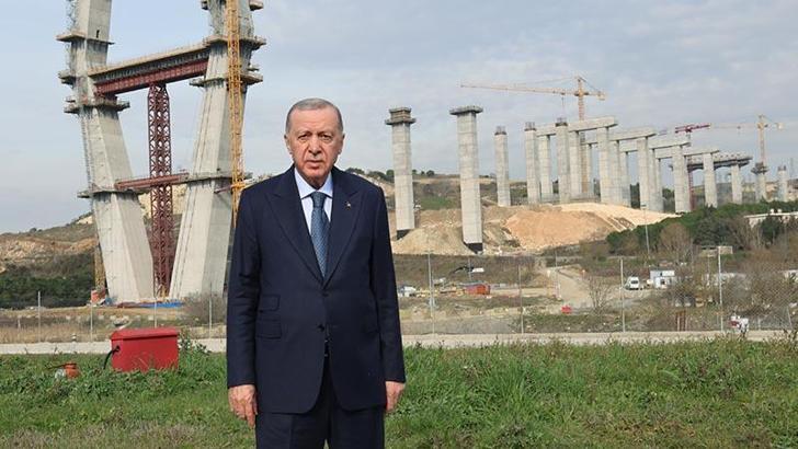 Cumhurbaşkanı Erdoğan, Başakşehir-Nakkaştepe Otoyolu şantiyesini ziyaret etti