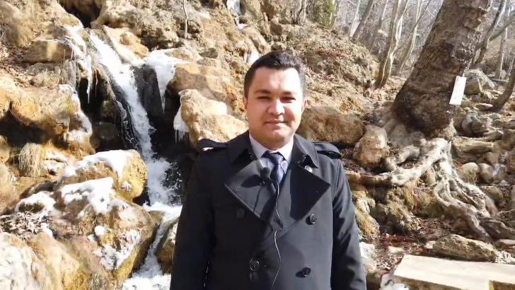 Kaymakam Emre Açar, Obruk Şelalesi'nde inceleme yaptı