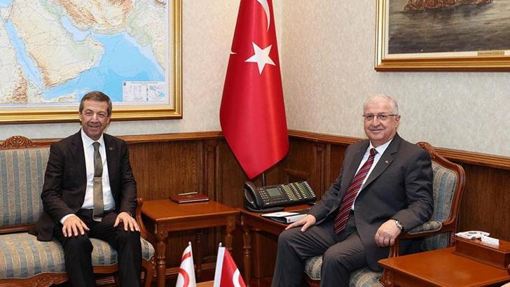 Bakan Güler, KKTC Dışişleri Bakanı Ertuğruloğlu ile görüştü