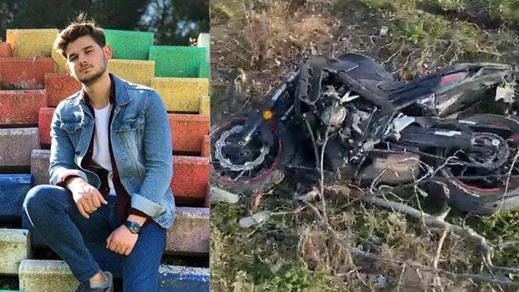 Emanet aldığı motosikletle yaptığı kazada hayatını kaybetti