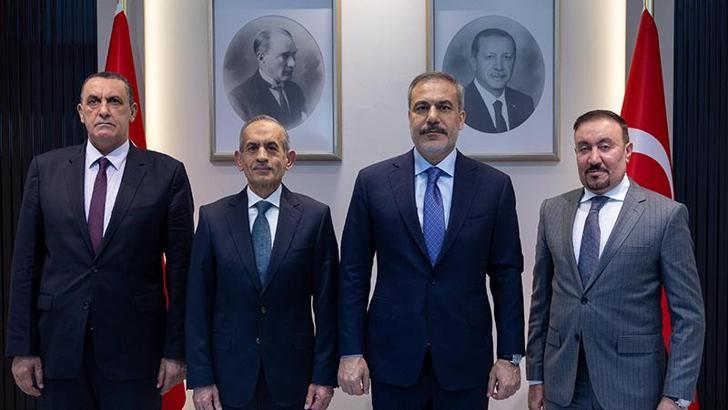 Bakan Fidan, Irak Türkmen Cephesi Başkanı Turan'ı kabul etti