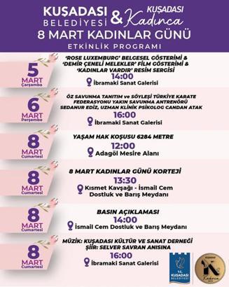 Kuşadalı kadınlar omuz omuza 8 Mart'a hazırlanıyor