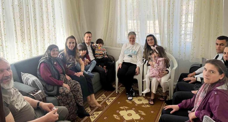 Kaymakam Eyyüpkoca'dan şehit ailelerine ziyaret
