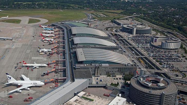 Hamburg Havalimanı'nda grev nedeniyle tüm uçuşlar iptal edildi