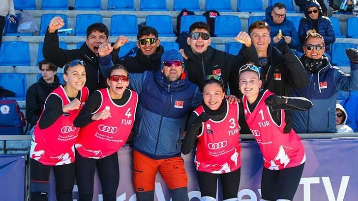 Türkiye U20 Kadın Kar Voleybolu Milli Takımı, namağlup Avrupa şampiyonu