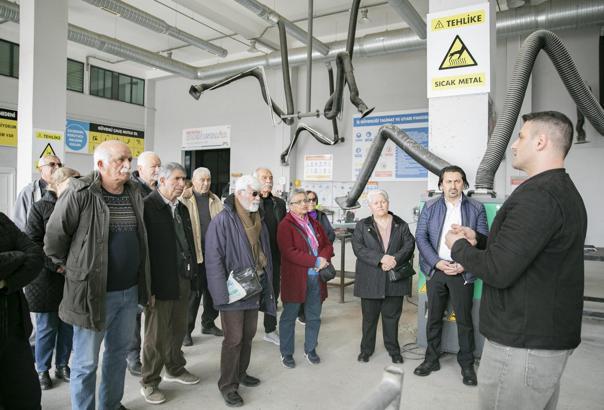 Büyükşehir’in emekli evi üyeleri, hizmetleri yerinde inceledi