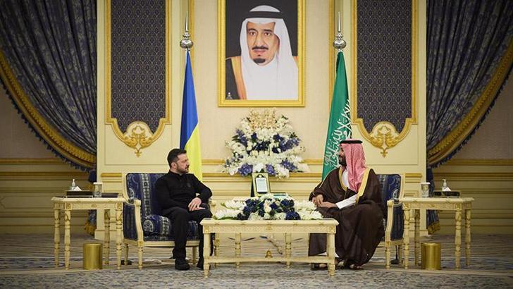 Zelenskiy, Suudi Arabistan Veliaht Prensi bin Selman ile görüştü