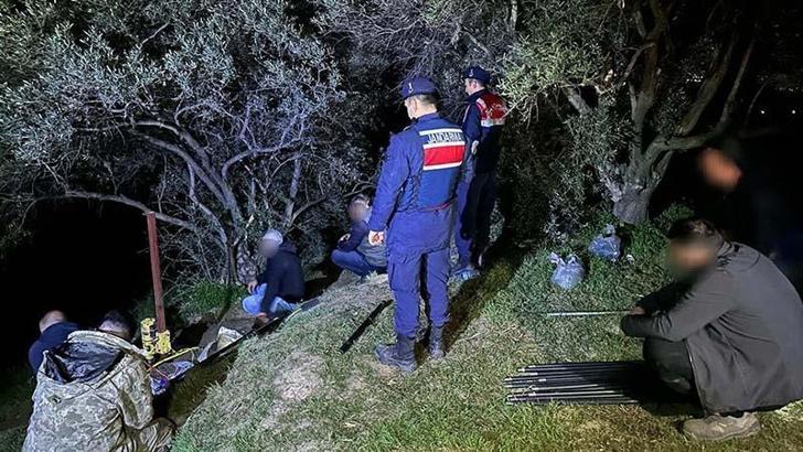 Kaçak kazı yapan 7 şüpheliye suçüstü