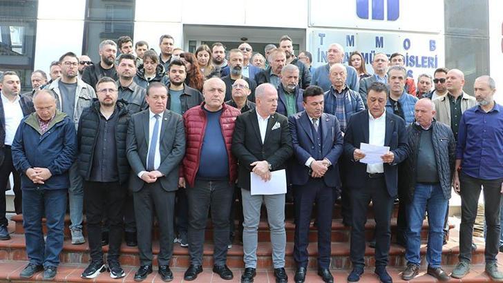 Denetim için inşaata giden yapı denetim mühendislerine saldırı