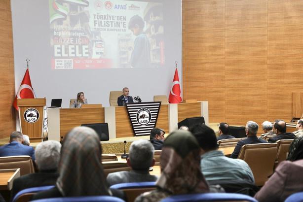 Elazığ'da 'Gazze İçin El Ele' yardım kampanyası bilgilendirme toplantısı