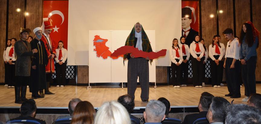 Korkuteli'de İstiklal Marşı töreni