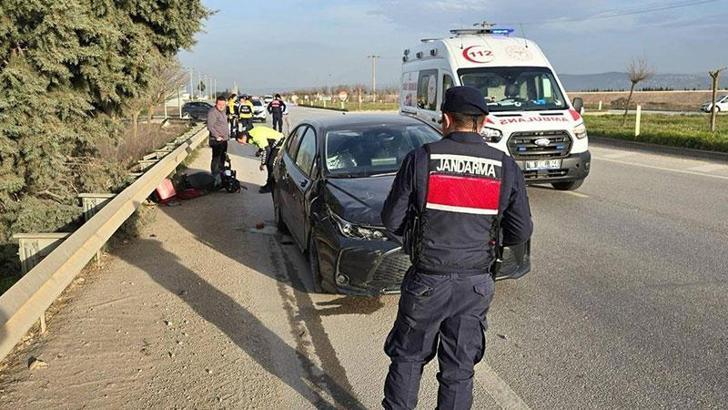 Bursa’da otomobil ile elektrikli motosiklet çarpıştı: 1 ölü