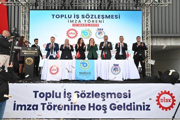 Tekirdağ Büyükşehir Belediyesi ile Genel-İş Sendikası arasında toplu iş sözleşmesi imzalandı