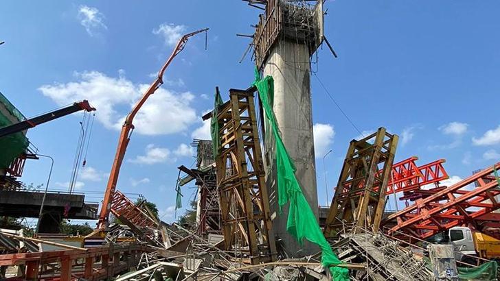 Tayland'da köprü inşaatı çöktü: 7 ölü, 30 yaralı