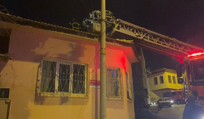 Burdur'da müstakil evde yangın paniği