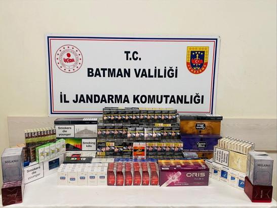 Batman'da 1548 paket kaçak sigara ele geçirildi
