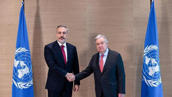 Bakan Fidan, BM Genel Sekreteri Guterres ile bir araya geldi