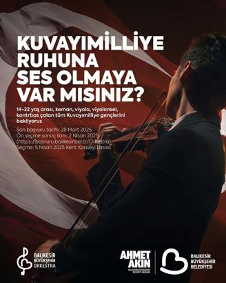 Balıkesir'de Kuva-yı Milliye Gençlik Orkestrası kurulacak