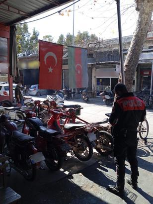 Antalya'da motosiklet denetimi