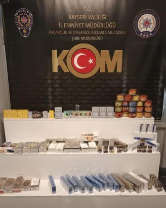 Kayseri'de kaçak sigara ticaretine 1 gözaltı