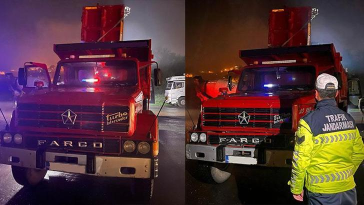 Kamyonuna çakar lamba takan şoföre 138 bin lira ceza